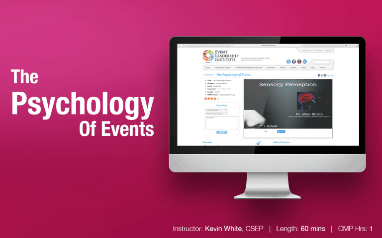 Featured Video | The Psychology of Events With Kevin White, CSEP